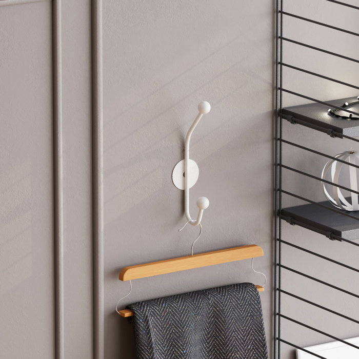 Wallity Rhino-B Gancho Metálico de Pared Blanco